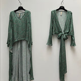 7 maniers print verde