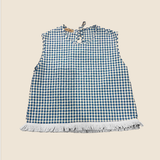 TOP VICHY mujer flecos